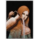 Cakatablo Süt Boşaltan Kadın Figürü Görseli 1000 Parça Puzzle Yapboz MDF Ahşap