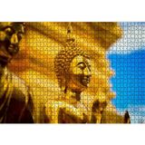Cakatablo Tayland Gautama Buda Heykeli 1000 Parça Puzzle Yapboz MDF Ahşap