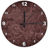 Cakatablo Tribal Çiçek Motifi Analog Duvar Saati