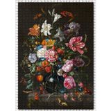 Cakatablo Vazoda Çiçekler ve Kelebekler 1000 Parça Puzzle Yapboz MDF Ahşap