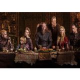 Cakatablo Vikingler Tüm Karakterler Yemek Masasında 1000 Parça Puzzle Yapboz MDF Ahşap