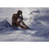 Cakatablo Yalnız Düşünen İnsan Figürü 1000 Parça Puzzle Yapboz MDF Ahşap