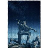 Cakatablo Zeus suikastçılar Yunan Tanrısı Heykel Görseli 1000 Parça Puzzle Yapboz MDF Ahşap