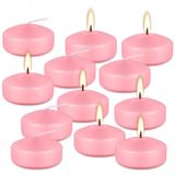 CAKETYCG 12 adet 2 inç Yüzen Mumlar, Pembe, dumansız ve kokusuz, 5-6 Saat Sürekli Yanar, Tatiller, Düğünler, Tatiller ve Ev dekorasyonu için iyi