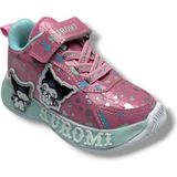 Cakgo Kuromi 725-26 Simli Parlak Deri Anatomik Kız Çocuk Sneaker Pembe Yeşil 22-25