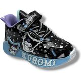 Cakgo Kuromi 725-26 Simli Parlak Deri Anatomik Kız Çocuk Sneaker Siyah Mavi 22-25