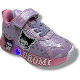 Cakgo Kuromi 725-26 Simli Parlak Deri Anatomik Kız Sneaker Çocuk Lila Pembe 22-25
