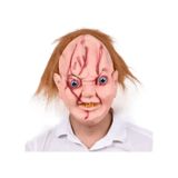 Caki Maskesi Kahverengi Sacli Lateks Et Chucky Caki Maskesi