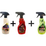 Çakır Grup 3'lü Süper Set Lastik Parlatıcı + Torpido Sütü + Jant Temizleyici 500 ml