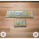 Çakır Grup Bora Yazı Takım Logo Volkswagen "bora 1.6" 2'li Bagaj Yazısı Amblemi - Gümüş