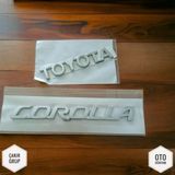 Çakır Grup Toyota Corolla Bagaj Yazısı 2'li Takım 2003 - 2017 Modeller Arası Uyumludur -(1. Sınıf Kalite) Ithal - Gümüş - Standart