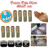 Çakma Çelik Dübel 8 Adet Iç Dişli M8X30 mm Raf Iskele Montaj Bağlantı Monte Tavan Asma Aparat