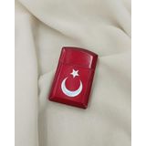 Çakmak Metal Gazlı Doldurulabilir Ay Yıldız Çakmak