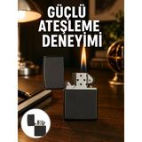 Çakmak Parlak Siyah Doldurulabilir Hedyelik Eşya Yeni Nesil