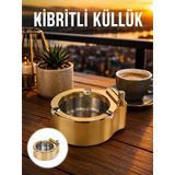 Çakmaklı Küllük Paslanmaz Metal Dayanıklı Tasarım Yeni Nesil - Lisinya