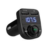 Çakmaklık Girişli X8 Bluetooth Araç Kiti Şarj Cihazı Araç Fm Transmitter USB Mp3 Sd Kart Müzik Çalar