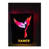 Çakra Dans Temalı Led Işıklı Ahşap Tablo 50X35Cm