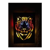 Çakra Kaplan Led Işıklı Ahşap Tablo 50X35Cm