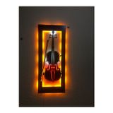 Çakra Keman Led Işıklı Ahşap Tablo 70X28Cm