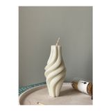 Çakra Küçük Spiral Model Kokulu Vegan Soya Mum