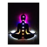 Çakra Lar Led Işıklı Ahşap Tablo 55X42Cm