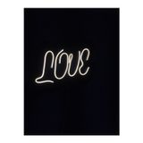 Çakra Love (Günışığı 12V )Neon Led Tablo Yazı (4Mm Siyah Pleksi-40X20Cm)