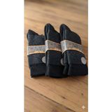 Caks Socks Havlu Yün Erkek Çorap Dikişsiz 3'lü Paket Asorti - 40 - 45 - Siyah