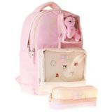 Calacilo K Pop Pink Kız Çocuk K-Pop Pink Pembe Peluş Aksesuarlı Okul Sırt Çantası ve Kalemlik Seti - SETCC-C4107C