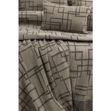 Calantha Home Collection Megan 4 Parça Çift Kişilik Yatak Örtüsü Seti Kahverengi 240 x 260 cm
