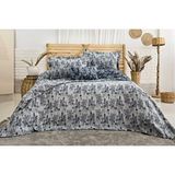Calantha Home Collection Valencia 4 Parça Çift Kişilik Yatak Örtüsü Seti Lacivert 240 X 260 Cm, Lacivert, 240 X 260 Cm