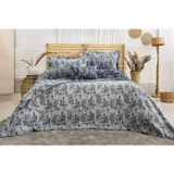 Calantha Home Collection Valencia 4 Parça Çift Kişilik Yatak Örtüsü Seti Lacivert 240 x 260 cm