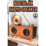 Çalar Radyo Müzik Kutusu Nostaljik Hoparlör Speaker - TK002M-6VLYE9 - Çok Renkli