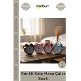 #Çalarsaat Işıklı Pilli Kaliteli Çocuk Genç Odası Hediyelik Tasarım Renkli Kalp Masa Çalar Saati