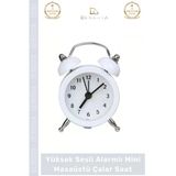 #Çalarsaat Premium Sessiz Akar Mekanizma Ofis Masaüstü Komodin Küçük Analog Dekoratif Çalar Saat