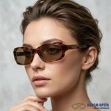 Caldini Polarize Kemik CS046 C16 Kadın Güneş Gözlüğü - Kahverengi