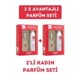 Caldion Avantajlı KadınParfüm Seti ( 2 Adet Edt 50 ml Parfüm + 2 Adet Deodorant 150 ml )