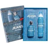 Caldion Jeans Kadın Parfüm 100 ml Edt ve 150 ml Deo Seti Taze Oryantal Koku Hediyelik