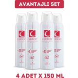 Caldion Kadın Sprey Deodorant 150 ml x 4’lü Paket – Çiçeksi Koku, Uzun Süre Kalıcı ve Ferahlatıcı Etki