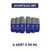 Caldion Men Antiperspirant Deo Roll-On, 50 ml, 6 Adet Set