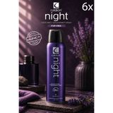 Caldion Night 150 Ml Erkek Deodorant 6 Adet