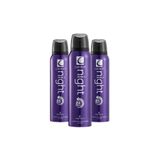 Caldion Night Deodorant Erkek, 150 ml, Set of 3