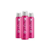 Caldion Night Kadın Deodorant, 150 ml, 3'lü Set