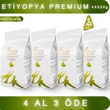 Caldis® Aroma Ababa™ 250 gr 4'lü Set Etiyopya Yöresel Öğütülmüş Filtre Kahve - 4 Adet
