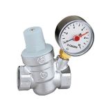 Caleffi Eğimli Basınç Düşürücü Vana 3/4''ve Basınç Saati 1/4''