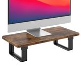 CALERTAIN Monitör Standı Yükseltici, 50 lb Kapasiteli, Masa Düzenleyiciler için Sağlam Ahşap Bilgisayar Monitörü Standı, PC Dizüstü Bilgisayar Dizüstü Bilgisayar Yazıcısı Bilgisayar iMac için Kaymaz Bilgisayar