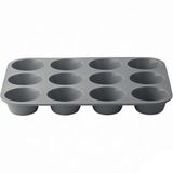 Calessier 12’li Silikon Muffin Kalıbı, Esnek Yapışmaz Cupcake Kek Kalıbı, Kolay Çıkarma ve Temizlik, Fırın Uyumlu, Çok Amaçlı Kek Pasta Tatlı Yapımı İçin Ev Tipi Silikon Muffin Kalıbı