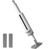 Calessier Mikrofiber Bezli El Mopu, Kendinden Sıkmalı Temizlik Aparatı, 180° Döner Başlık, Kolay Sıkma Mekanizması, Yıkanabilir Bezli, Yer Cam Fayans Mutfak Banyo İçin Pratik Temizlik Mopu