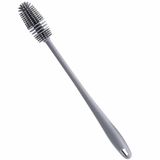 Calessier Şişe Temizleme Fırçası, 30 cm Uzun Saplı Küçük Silikon Uçlu Şişe Fırçası, Biberon, Suluk ve Dar Ağızlı Şişeler İçin Pratik Mutfak Temizlik Fırçası