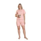 CALİA Kadın Somon Kısa Kollu Şortlu Pijama Takımı, XL Beden
