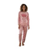 Calia Pembe Uzun Kollu Kadın Pijama Takımı, L Beden